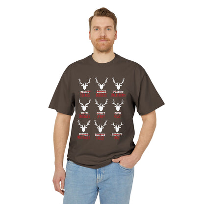 Reindeer Steaks, Jerky & Burgers Hunting Tee - Funny Hunter Christmas T-Shirt