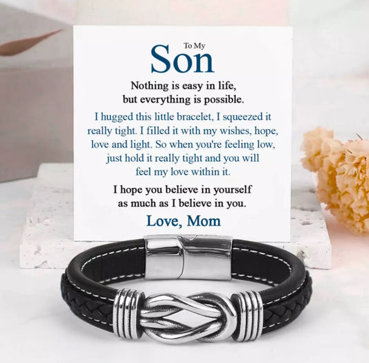 To My Son - Linked Bracelet - I Believe You