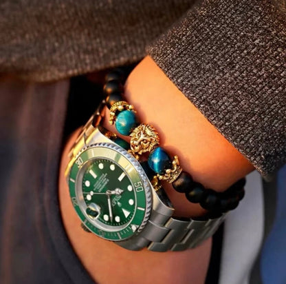 To My Son - Tiger Eye Bead Bracelet - Believe in Yourself