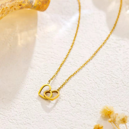 To My Soulmate - Custom Interlinked Hearts Necklace - Eternal Rose Bear Box