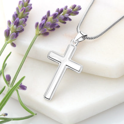 To My Man - Cross Necklace - Love You Forever Message Card Gift