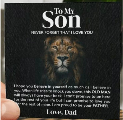 To My Son - Love You Forever Bracelet - Proud to Be Your Father