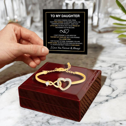 I’ll Always Be Right There In Your Heart - Bracelet Gift for Daughter
