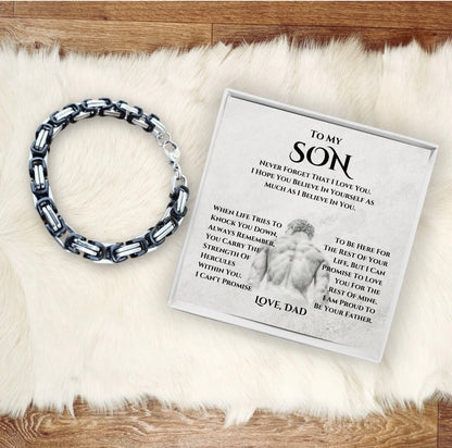To My Son - Hercules Bracelet - Proud to Be Your Father