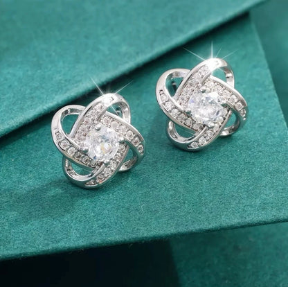 To My Daughter - Love Knot Earrings- Love You Forever