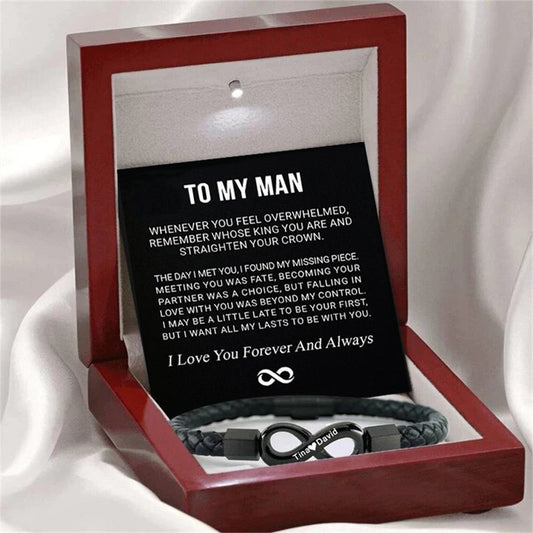To My Man - Forever Bracelet - All My Lasts with You