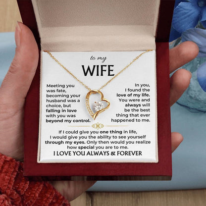 To My Wife - Love Heart Necklace - Love You Always