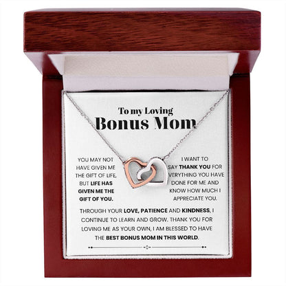 To My Bonus Mom - Linked Hearts Necklace - Always Your Little One