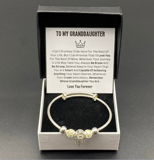 To My Granddaughter- Dreamcatcher Bracelet - Love You Forever