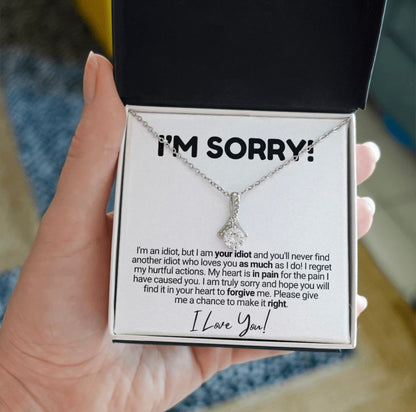 To My Love - Ribbon Necklace - I Am Sorry