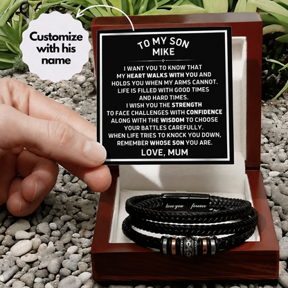 Remember Whose Son You Are - Bracelet Gift to Son from Mum