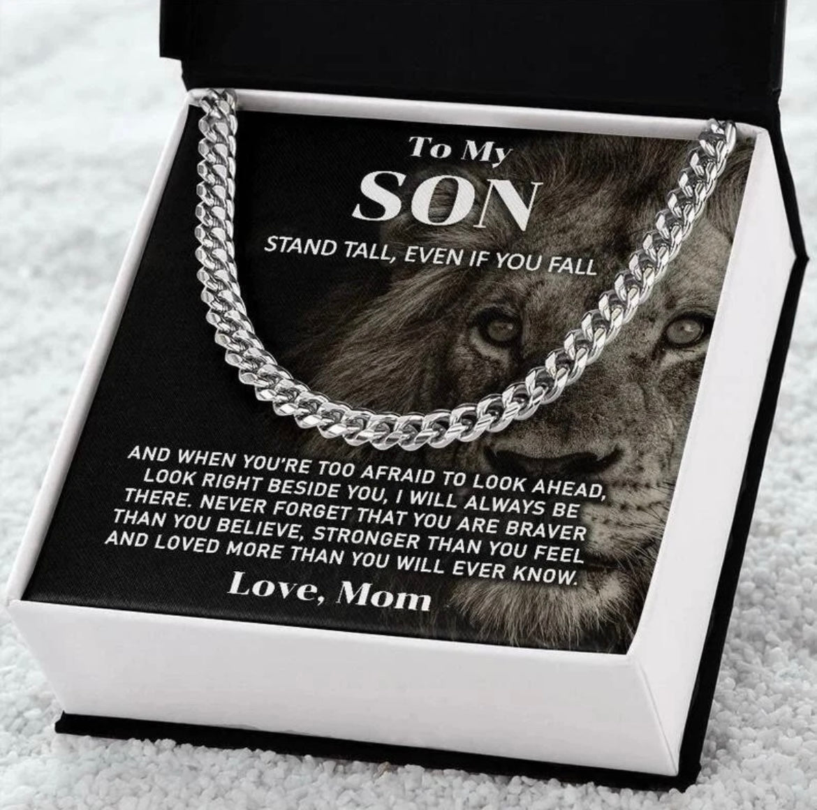 To My Son - Cuban Link Necklace - Look Beside You