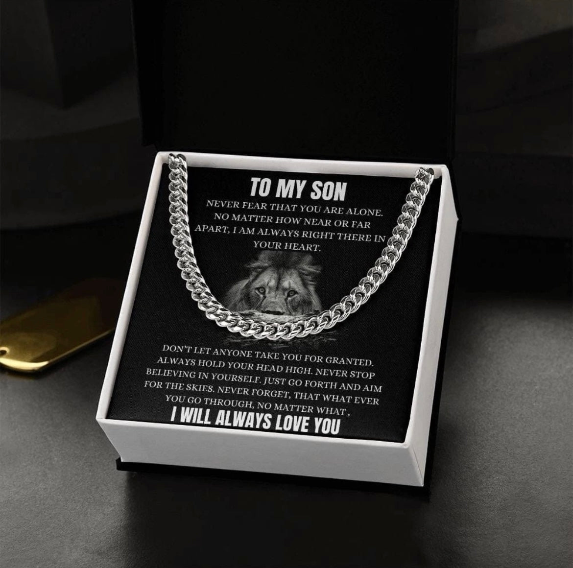 To My Son - Cuban Link Necklace - Always Love You