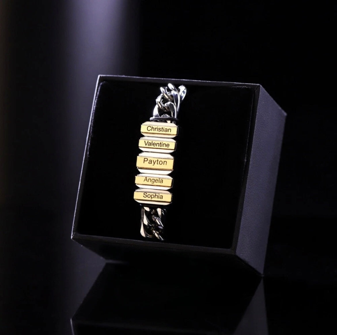 To Dad - Family Name Bracelet - Custom Engraving