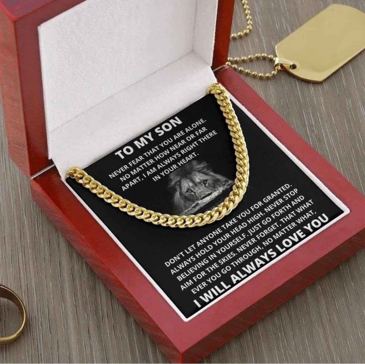 To My Son - Cuban Link Necklace - Always Love You