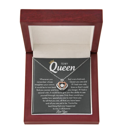 To My Queen - Crown Necklace - Love You Forever