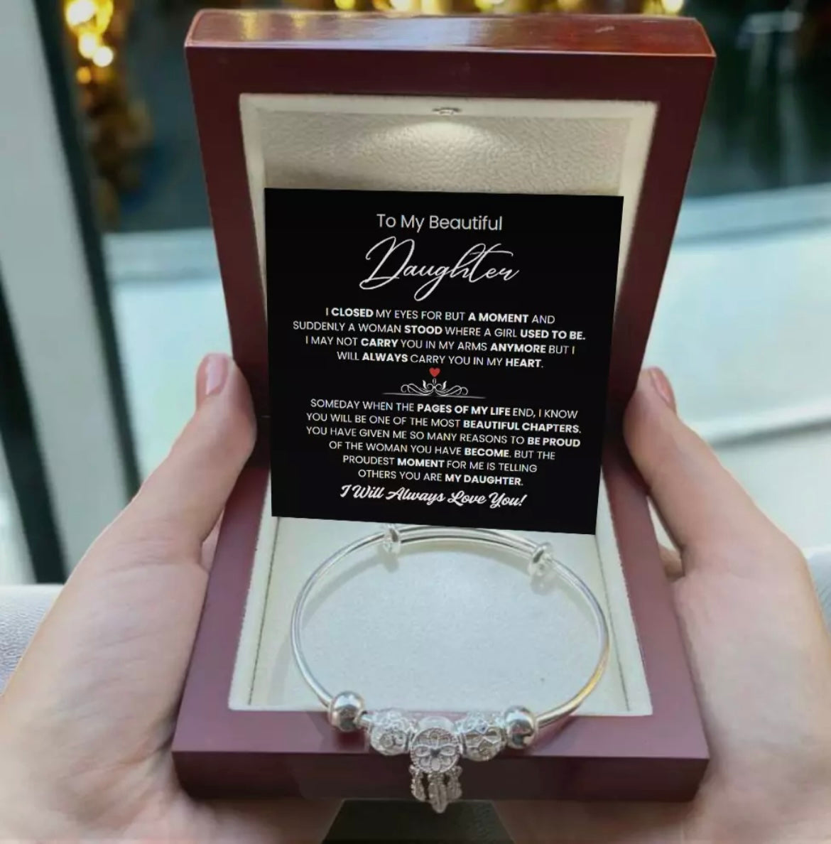 To My Daughter - Dreamcatcher Bracelet - Most Beautiful Chapter