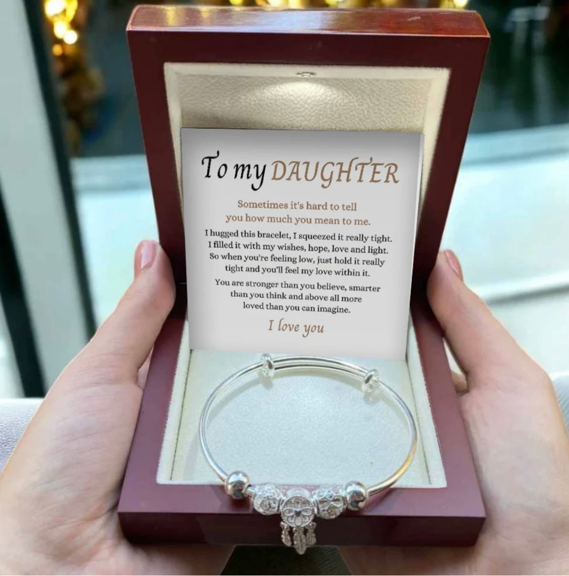 To My Daughter - Dreamcatcher Bracelet - Feel My Love