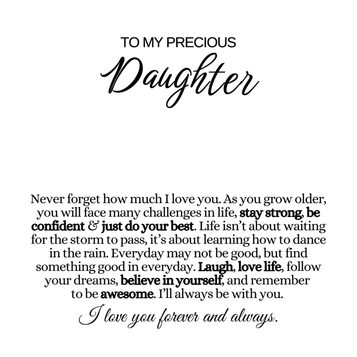 To My Daughter - Love Knot Earrings- Love You Forever