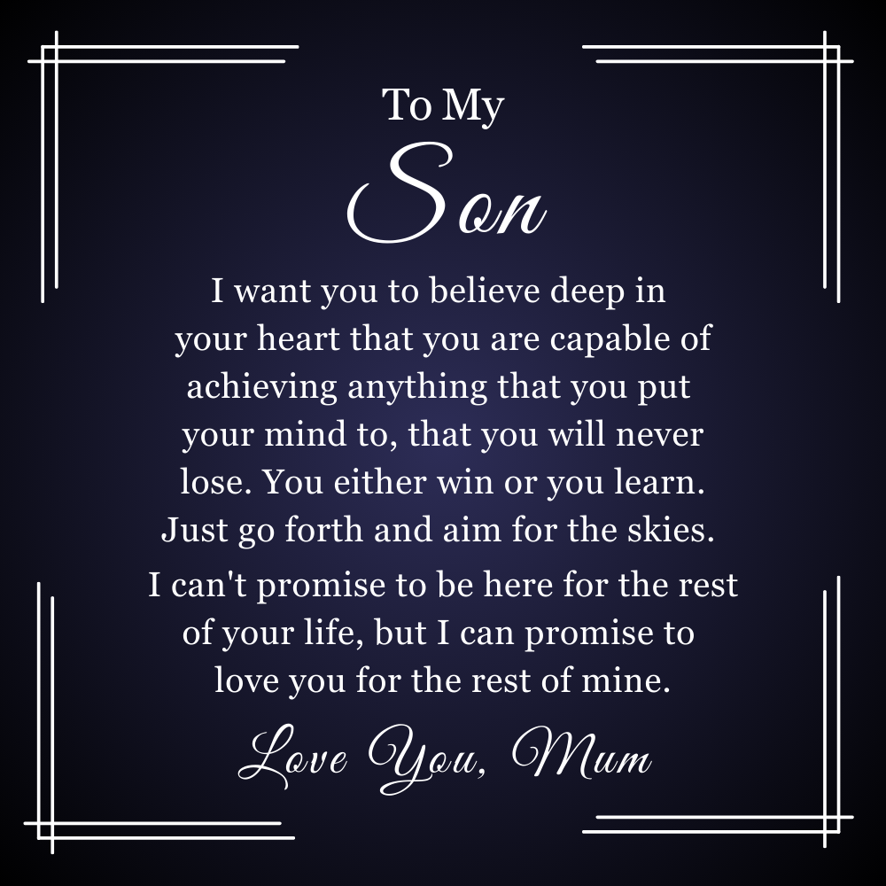 To My Son - Forever Linked Bracelet - You Will Never Lose Message Card Gift