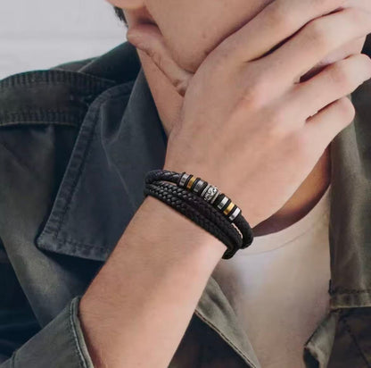 To Son - Forever Linked Bracelet - You Are Never Walking Alone