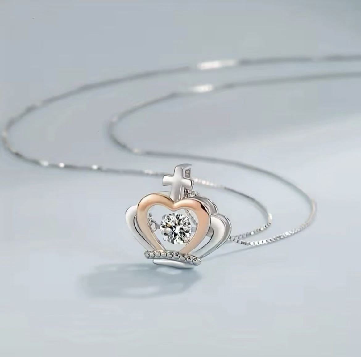 To My Daughter - Crown Necklace - Believe in Yourself