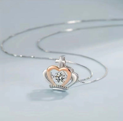 To My Daughter - Crown Necklace - Believe in Yourself