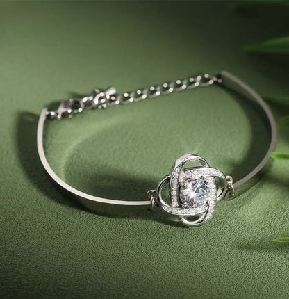 To My Daughter from Mom - Love Knot Bracelet - Forever Linked Together