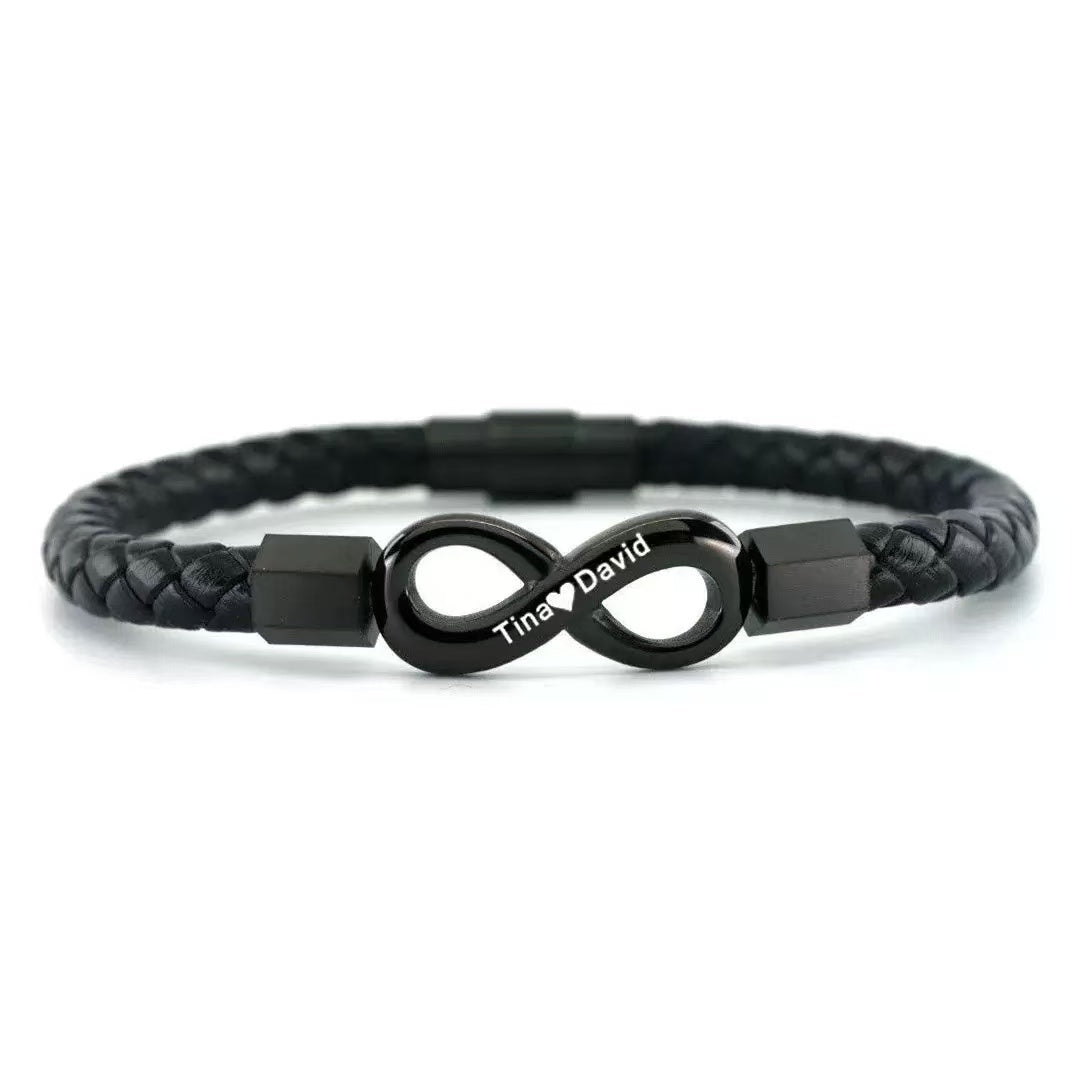 To My Man - Forever Bracelet - All My Lasts with You Message Card Gift