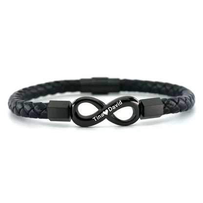 To My Man - Forever Bracelet - All My Lasts with You Message Card Gift