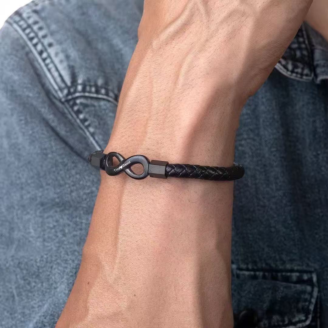 To My Man - Forever Bracelet - All My Lasts with You Message Card Gift