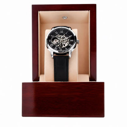 Under This Night Sky - Father's Day Openwork Watch Gift for Stepdad