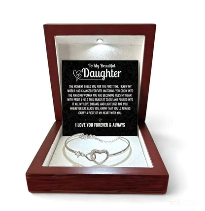 Carry A Piece Of My Heart With You - Bracelet Gift for Daughter