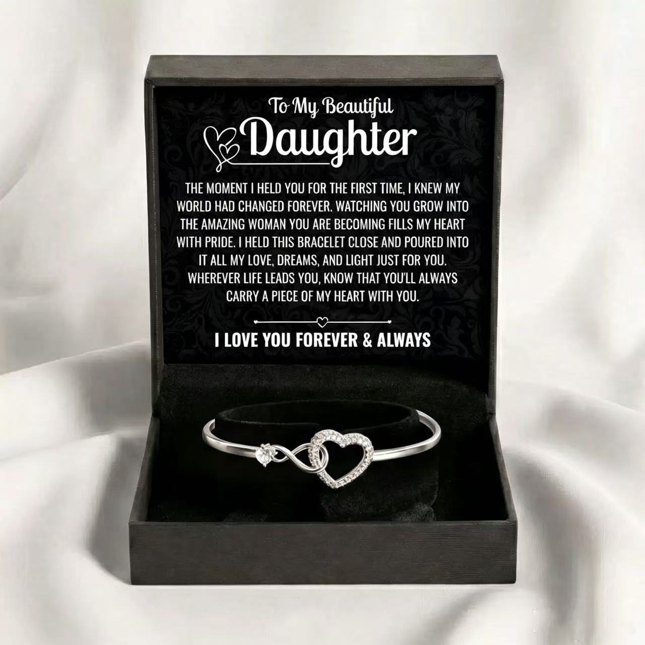 Carry A Piece Of My Heart With You - Bracelet Gift for Daughter