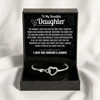 Carry A Piece Of My Heart With You - Bracelet Gift for Daughter