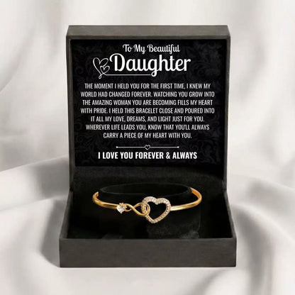 Carry A Piece Of My Heart With You - Bracelet Gift for Daughter
