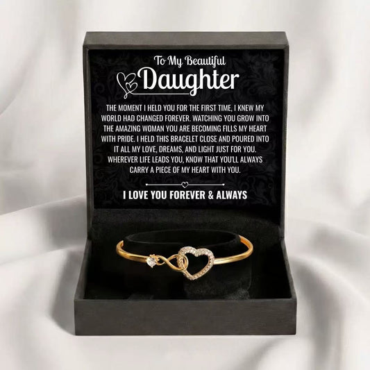 Carry A Piece Of My Heart With You - Bracelet Gift for Daughter