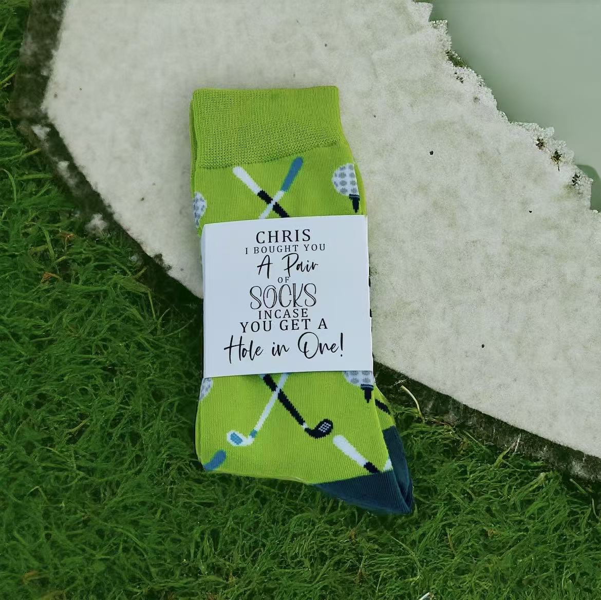 Personalised Golfer Socks - Funny Socks Gift for Golfer