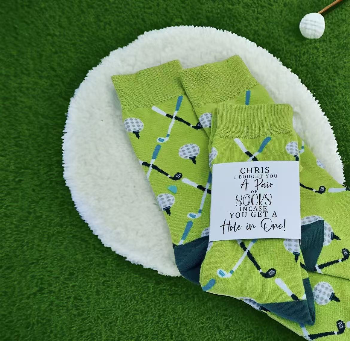 Personalised Golfer Socks - Funny Socks Gift for Golfer