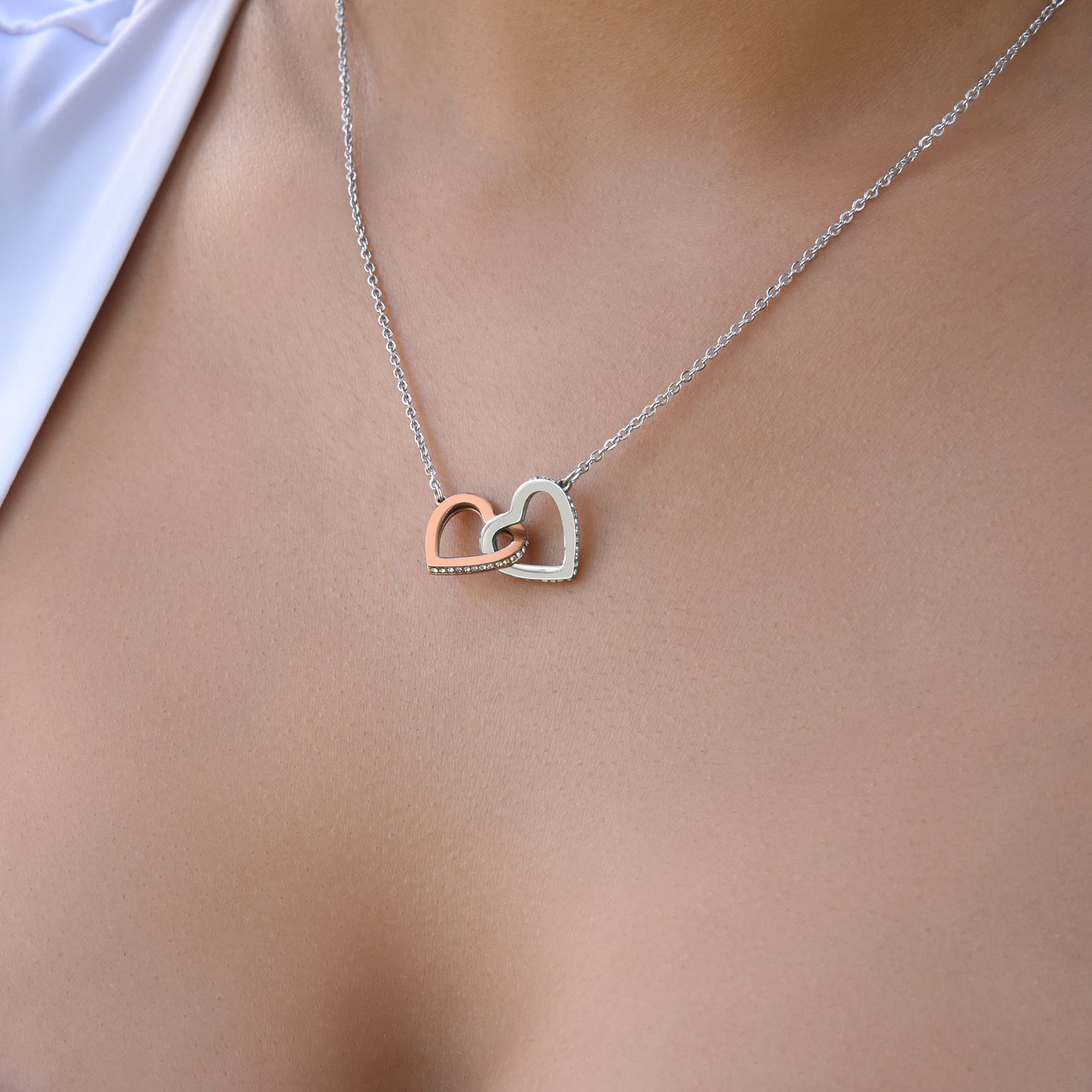 Happy 21st Birthday - Linked Hearts Necklace - I Believe in You