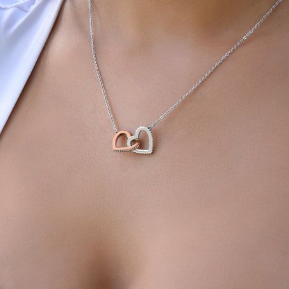 Happy 21st Birthday - Linked Hearts Necklace - I Believe in You