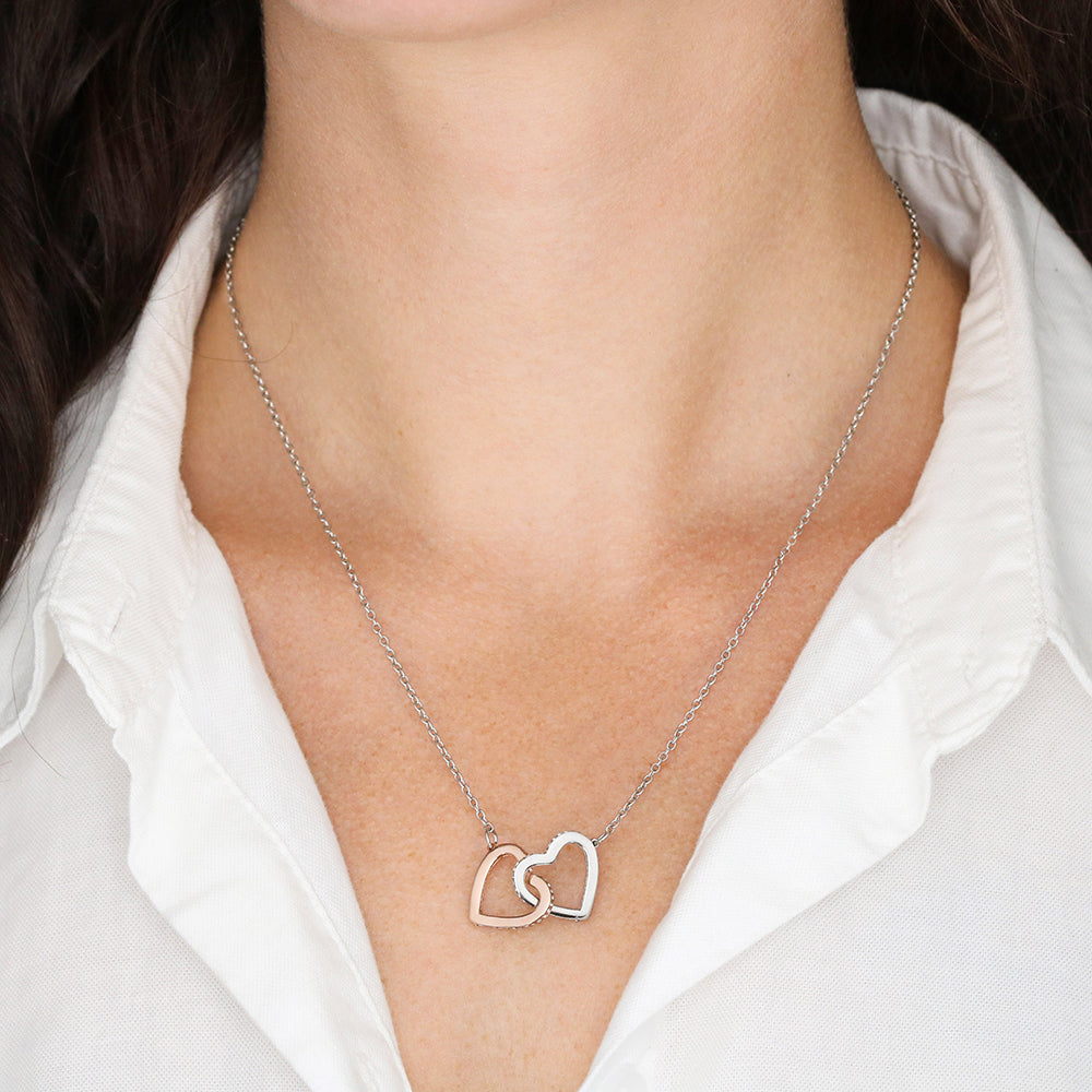 To My Bonus Mom - Linked Hearts Necklace - Always Your Little One