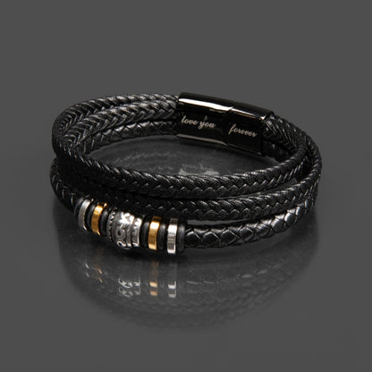 To My Son - Love You Forever Bracelet Gift
