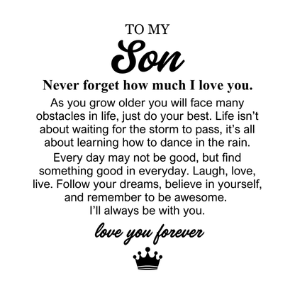 To My Son - Love You Forever Bracelet - Always With You Gift