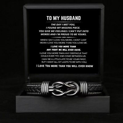 To My Husband - Link Bracelet - All My Lasts with You Gift