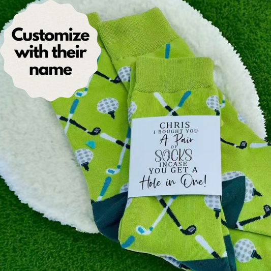 Personalised Golfer Socks - Funny Socks Gift for Golfer