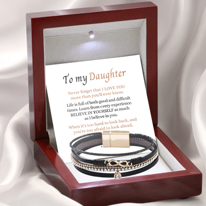 To My Daughter - Layered Bracelet - I Will Always Be There
