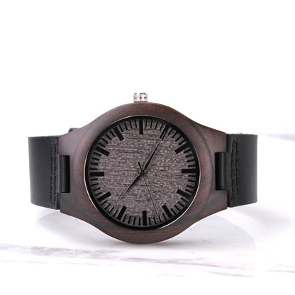 Under This Night Sky - Father's Day Wooden Watch Gift for Dad