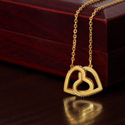 To Our Granddaughter Necklace from Dad - Love Heart Necklace - Message Card Jewelry Gift