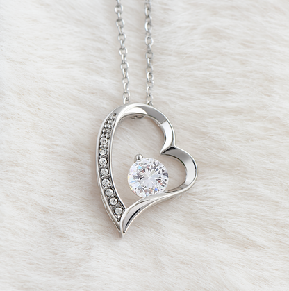 To My Wife - Love Heart Necklace - I Choose You Valentine's Day Gift